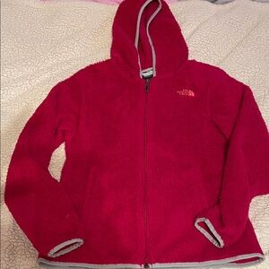 EUC The North Face Women's dark Pink Teddy Jacket